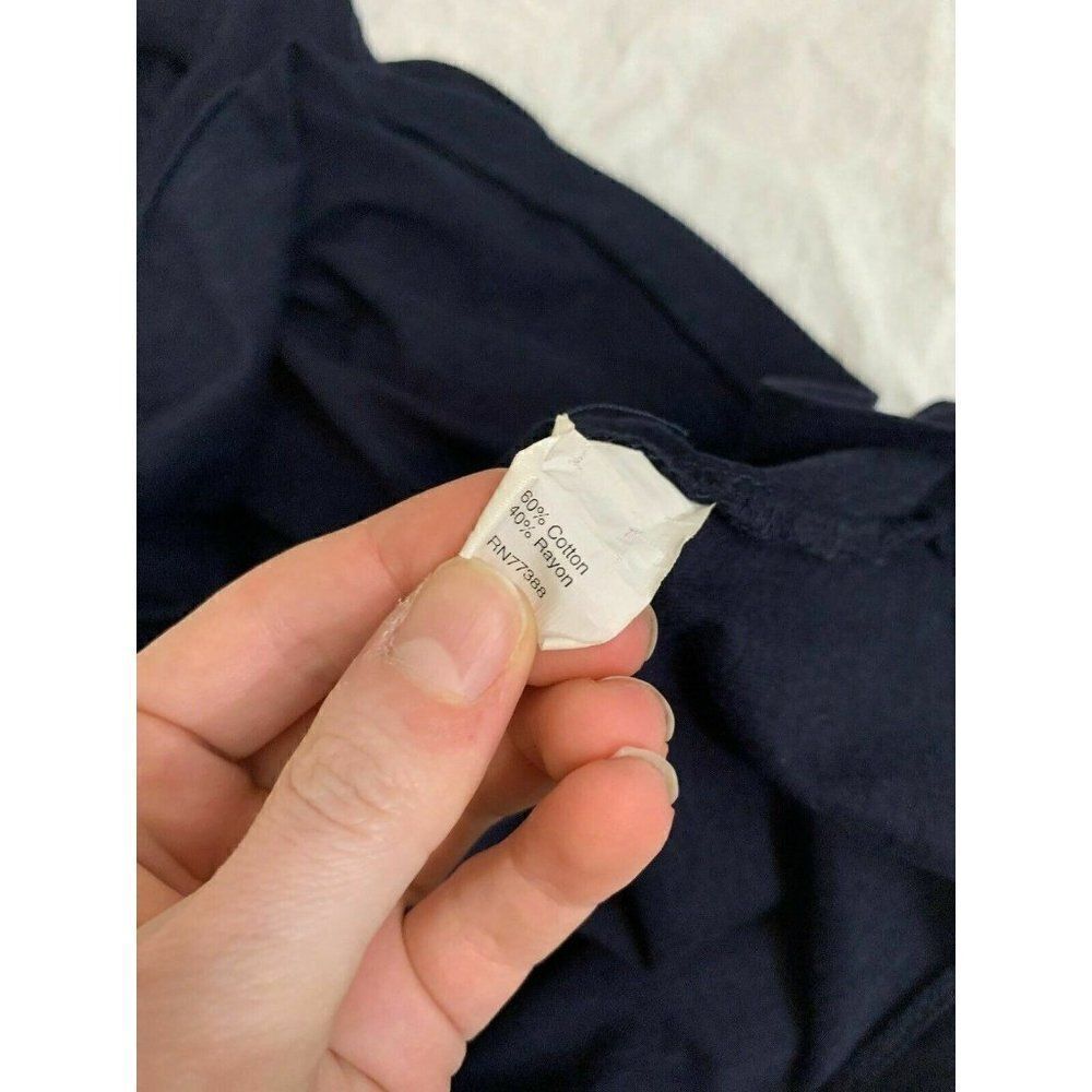 J Crew Navy Blue Scoop Neck Jersey Tank top - Picture 7 of 8